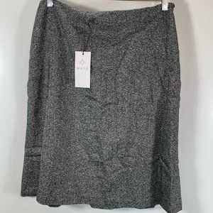 Anthropologie Wayf Skirt A Line Herringbone Pleats Medium